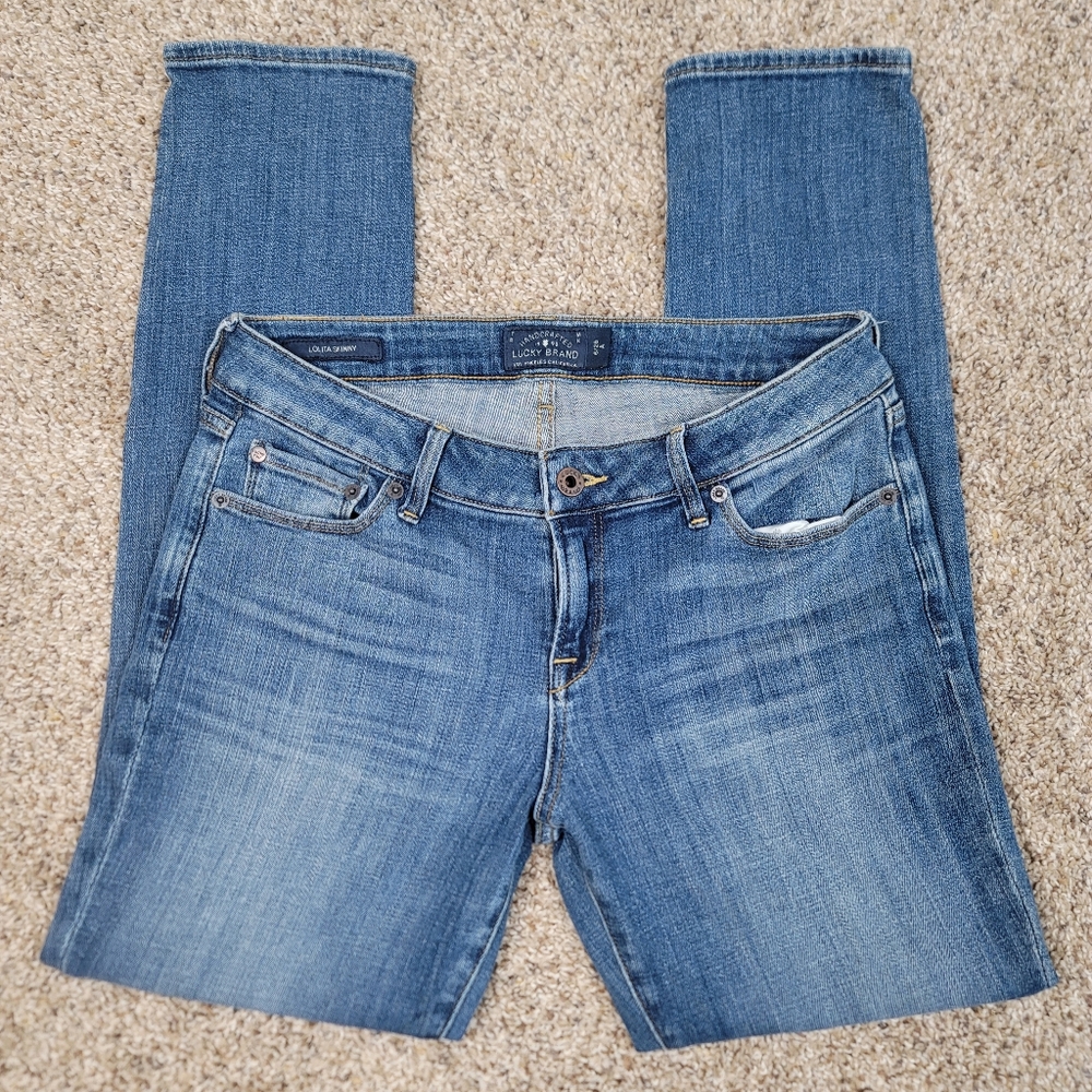 LUCKY BRAND Lolita Skinny Jean Mid Rise Ankle Medium Wash 6/28